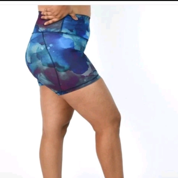 Fleo Womens Midnight Melt Weighlifting Gym Shorts (True High Contour) M - Picture 1 of 9